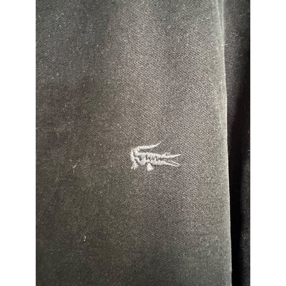 VTG Lacoste 54/6 (XL) Men's Heavyweight Full Zip Black Jacket Crocodile Logo - Picture 5 of 9